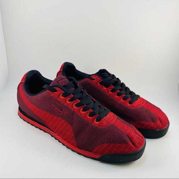 puma roma red and black